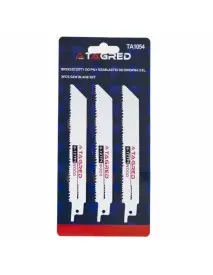 Set 3 lame pentru ferastrau, Tagred TA1054, tip coada de vulpe