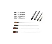 Set 4 surubelnite lungi, Kraft&Dele KD10945, plate si transversale, 450 mm