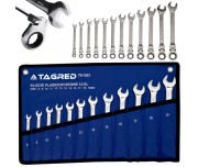Set 12 chei combinate, Tagred TA1203, inelare cu clichet, 8-19mm