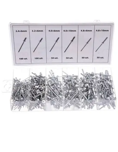 Set de 400 pop-nituri, Tagred TA4096, diferite marimi