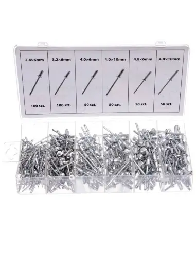 Set de 400 pop-nituri, Tagred TA4096, diferite marimi