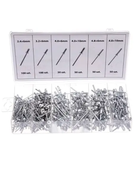 Set de 400 pop-nituri, Tagred TA4096, diferite marimi Set de 400 pop-nituri, Tagred TA4096, diferite marimi