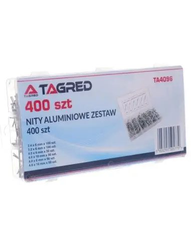 Set de 400 pop-nituri, Tagred TA4096, diferite marimi Set de 400 pop-nituri, Tagred TA4096, diferite marimi