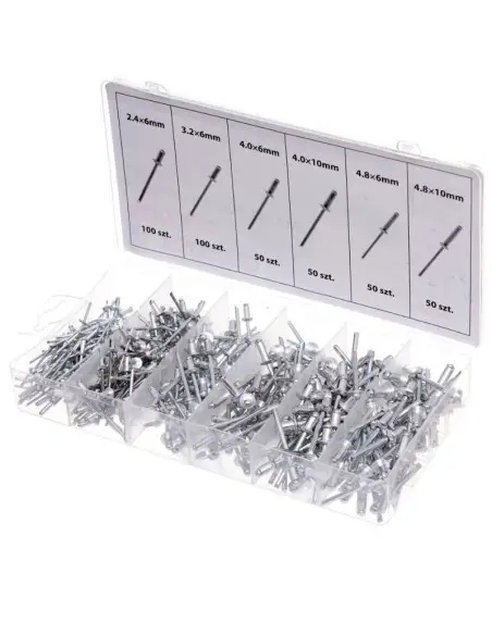 Set de 400 pop-nituri, Tagred TA4096, diferite marimi
