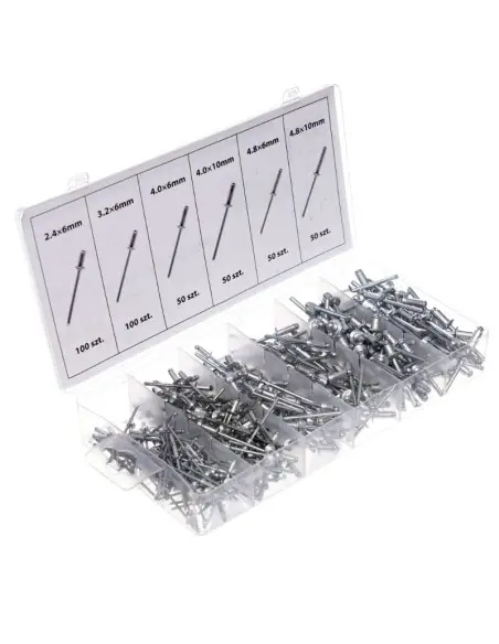 Set de 400 pop-nituri, Tagred TA4096, diferite marimi Set de 400 pop-nituri, Tagred TA4096, diferite marimi