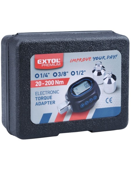 Adaptor digital de cuplu, Extol Premium, 1/2", 20-200 Nm Adaptor digital de cuplu, Extol Premium, 1/2", 20-200 Nm