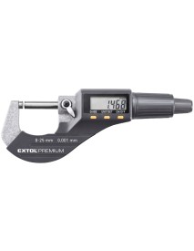 Micrometru, Extol Premium, digital, 0-25 mm, rezolutie 0.001 mm