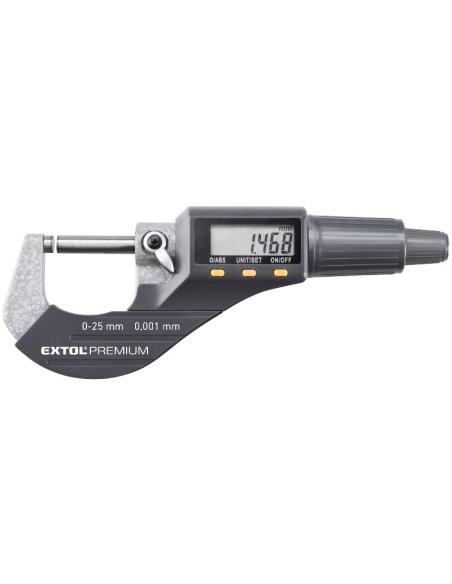 Micrometru, Extol Premium, digital, 0-25 mm, rezolutie 0.001 mm