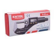 Micrometru, Extol Premium, digital, 0-25 mm, rezolutie 0.001 mm