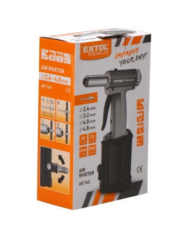 Nituitor, Extol Premium, pneumatic, 1/4", 4-5 bari, 18 mm Nituitor, Extol Premium, pneumatic, 1/4", 4-5 bari, 18 mm