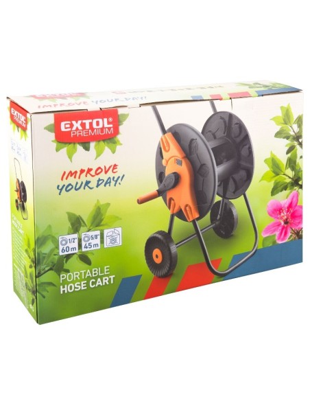 Carucior pentru furtun, Extol Premium, 1/2" x 60 m Carucior pentru furtun, Extol Premium, 1/2" x 60 m