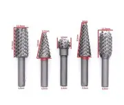 Set 5 freze profilate biax, Tagred TA1137, HSS, pentru lemn si metal, 6.3mm