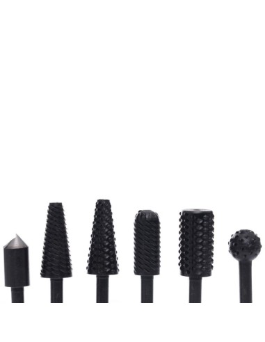 Set de 6 freze HSS biax, Tagred TA1136, pentru lemn si metal, 6mm