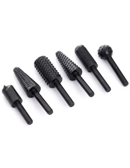 Set de 6 freze HSS biax, Tagred TA1136, pentru lemn si metal, 6mm