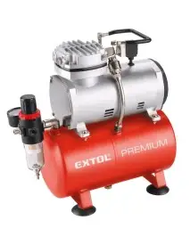 Compresor aer, Extol Premium, cu piston, 150 W, 23 l/min, 6 bar