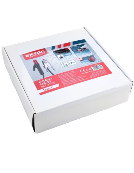 Cabluri de sudura, Extol Premium, clesti 200 A, 3 m Cabluri de sudura, Extol Premium, clesti 200 A, 3 m