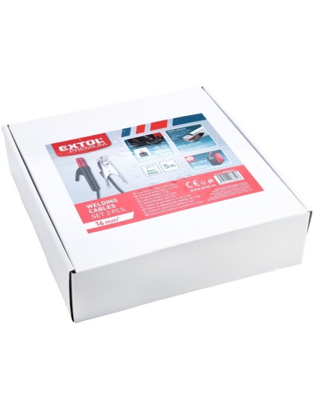 Cabluri de sudura, Extol Premium, clesti 200 A, 5 m Cabluri de sudura, Extol Premium, clesti 200 A, 5 m