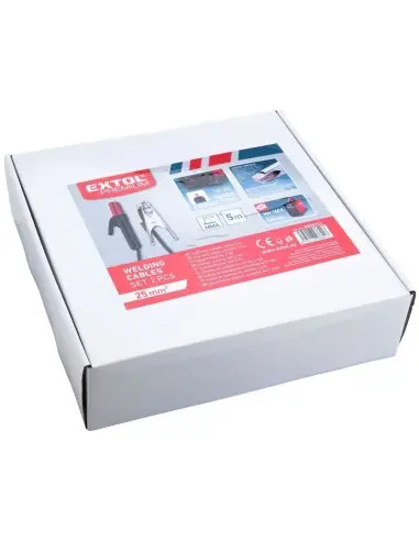 Cabluri de sudura, Extol Premium, clesti 200 A, 5 m, 25 mm