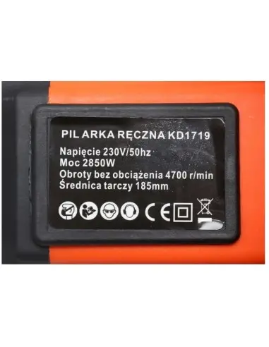 Fierastrau circular, Kraft&Dele KD1719, 2850W, 4700 rpm, 185mm