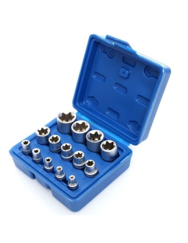 Set 14 chei tubulare torx, Kraft&Dele KD10335,1/2", 1/4", 3/8" Set 14 chei tubulare torx, Kraft&Dele KD10335,1/2", 1/4", 3/8"