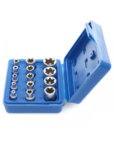 Set 14 chei tubulare torx, Kraft&Dele KD10335,1/2", 1/4", 3/8" Set 14 chei tubulare torx, Kraft&Dele KD10335,1/2", 1/4", 3/8"