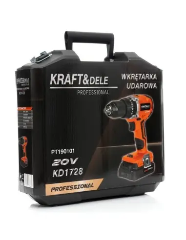 Bormasina cu acumulator, Kraft&Dele KD1728, 20 V, 13 mm, 1.5Ah