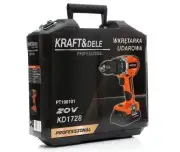 Bormasina cu acumulator, Kraft&Dele KD1728, 20 V, 13 mm, 1.5Ah