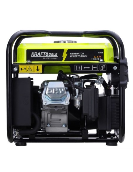 Generator de curent, Kraft&Dele, pe benzina, tip invertor, 2000W, 230V, 4CP