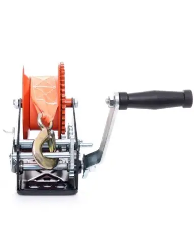 Troliu manual, Kraft&Dele, cu centura, 50mm, 10m, 1588kg
