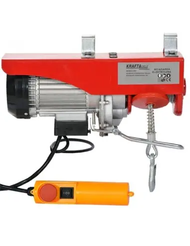 Troliu electric, Kraft&Dele, ridicare 400/800kg, 1300W