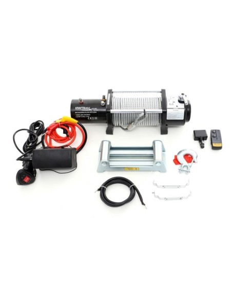 Troliu auto, KraftProfesional, cu telecomanda radio, 12V, 5400kg Troliu auto, KraftProfesional, cu telecomanda radio, 12V, 5400kg