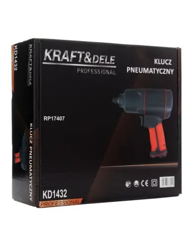 Pistol impact, Kraft&Dele, pneumatic, 1200Nm, 1/2"
