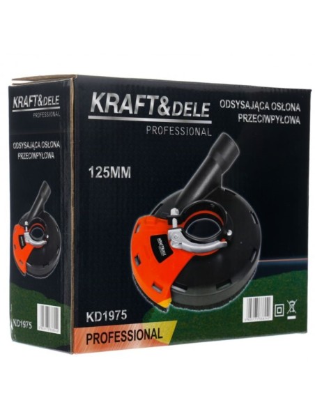 Sistem de aspirare a prafului, Kraft&Dele, pentru polizor unghiular, 115 / 125mm Sistem de aspirare a prafului, Kraft&Dele, pentru polizor unghiular, 115 / 125mm