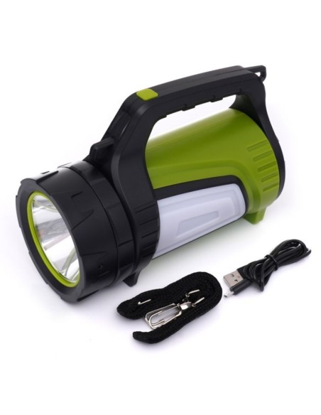 Lanterna T6 LED, Kraft&Dele,cu acumulator, 8A, cu lumini laterale Lanterna T6 LED, Kraft&Dele,cu acumulator, 8A, cu lumini laterale