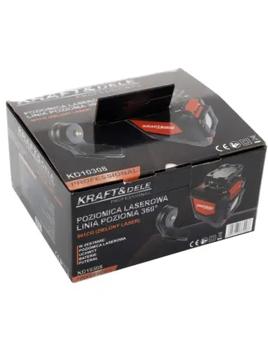 Nivela laser, KraftDele KD10308, vertical si orizontal, 630-670 nm, 30m Nivela laser, KraftDele KD10308, vertical si orizontal, 630-670 nm, 30m