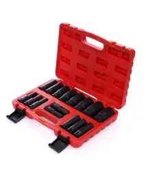 Set 16 chei tubulare, Kraft&DeleKD10531, de impact,10-32mm