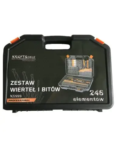 Set burghie, freze, chei si biti, Kraft&Dele, 246 piese