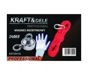 Set magnet de neodim, Kraft&Dele KD10416, 240 kg