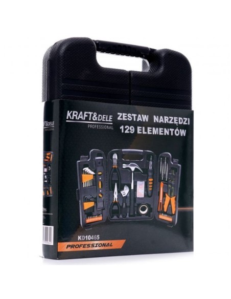 Trusa profesionala scule, Kraft&Dele KD10465, 129 piese, CrV Trusa profesionala scule, Kraft&Dele KD10465, 129 piese, CrV