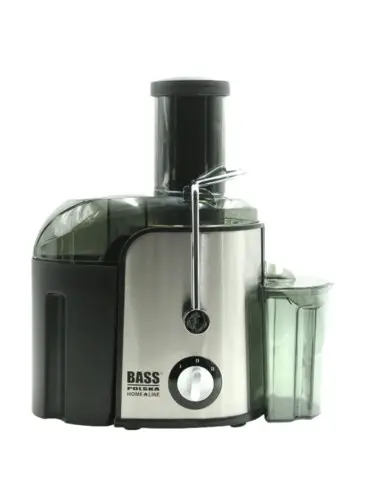 Storcator de fructe si legume, Bass Polska, 600W/1800W, 2 viteze, recipient pulpa 1.5 l, recipient suc 0.75 l