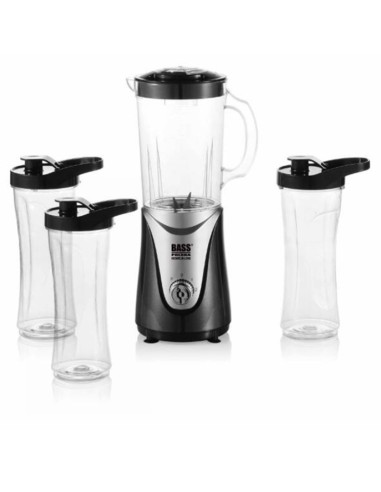 Blender, Bass Polska, 350W, cu 3 recipiente portabile Blender, Bass Polska, 350W, cu 3 recipiente portabile