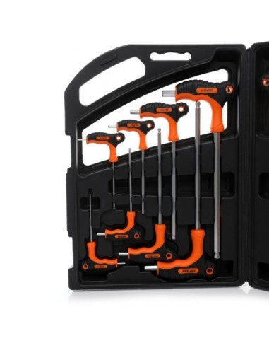 Set imbusi cu maner, Kraft&Dele KD10907, Torx, 16 elemente