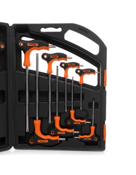 Set imbusi cu maner, Kraft&Dele KD10907, Torx, 16 elemente