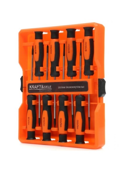 Set surubelnite, Kraft&Dele KD10908, plate, Phillips, Torx, 8 elemente Set surubelnite, Kraft&Dele KD10908, plate, Phillips, Torx, 8 elemente