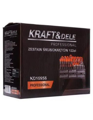 Set surubelnite si biti, Kraft&Dele KD10958, 122 accesorii