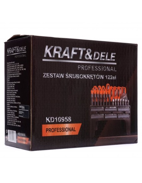 Set surubelnite si biti, Kraft&Dele KD10958, 122 accesorii
