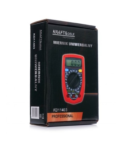 Multimetru digital, Kraft&Dele KD11403, universal, 500 V, 150 g Multimetru digital, Kraft&Dele KD11403, universal, 500 V, 150 g