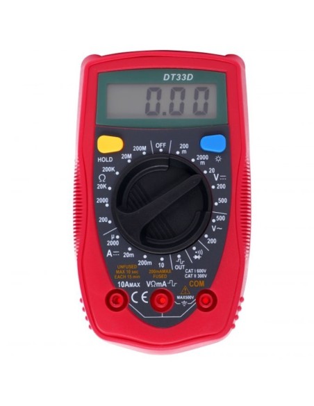 Multimetru digital, Kraft&Dele KD11403, universal, 500 V, 150 g Multimetru digital, Kraft&Dele KD11403, universal, 500 V, 150 g