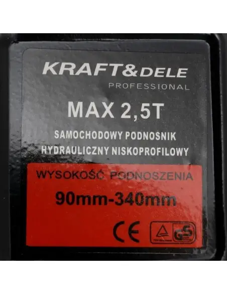 Cric hidraulic, Kraft&Dele KD1362, tip crocodil, 2 T, 90-340mm