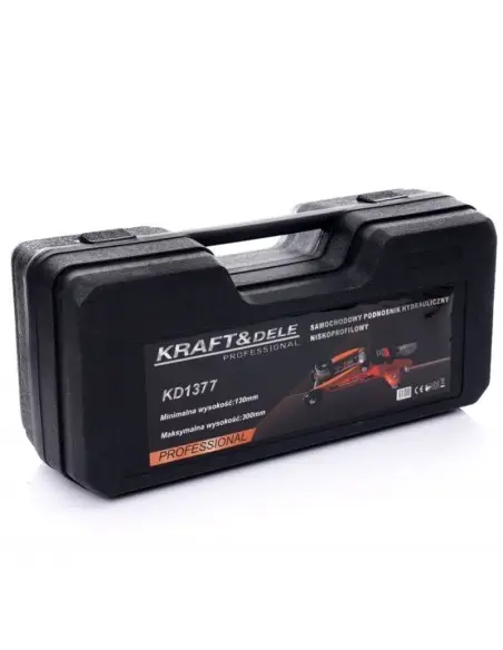 Cric hidraulic, Kraft&Dele KD1377, cu profil scazut, 2 T, 130-300 mm